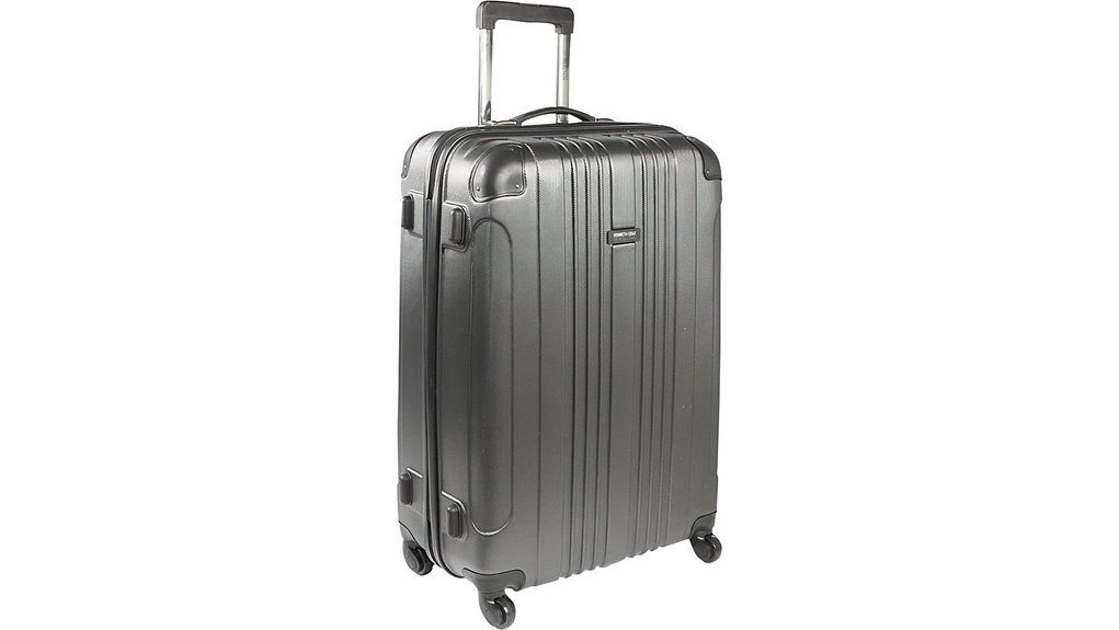 Checked Luggage with Strong Corner Bumpers for Max Protection 3 kenneth cole 28 inch hardshell