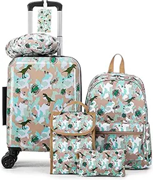 Kids Luggage That Actually Rolls Well (Not Just Cute) 4 kid s six piece 16 inch spinner
