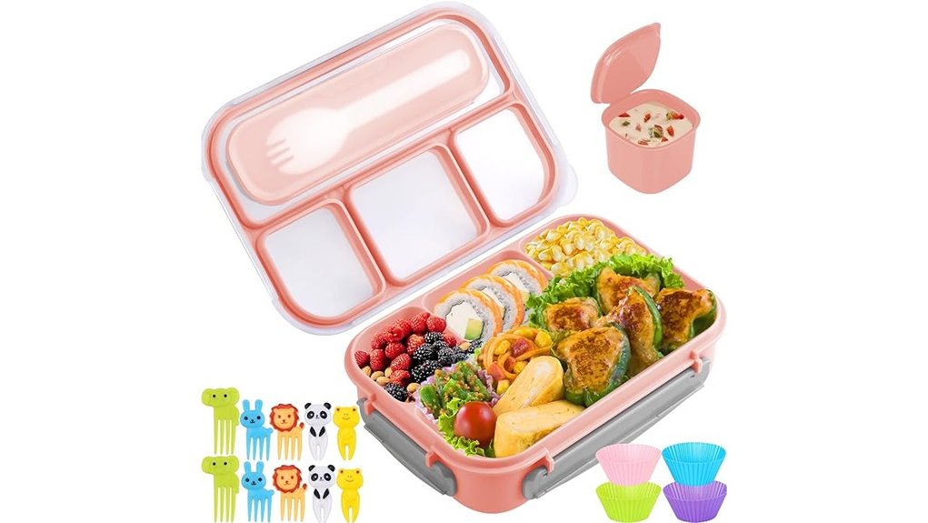 Bento Boxes with Tight Seals That Keep Food Fresh on Trains 10 kids 1300ml leak proof bento