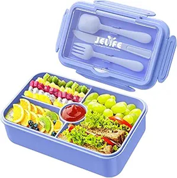 Bento Boxes with Tight Seals That Keep Food Fresh on Trains 12 kids 4 compartment leakproof bento