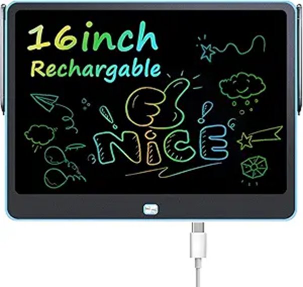 Top LCD Writing Tablets Kids Love 13 kids blue rechargeable tablet