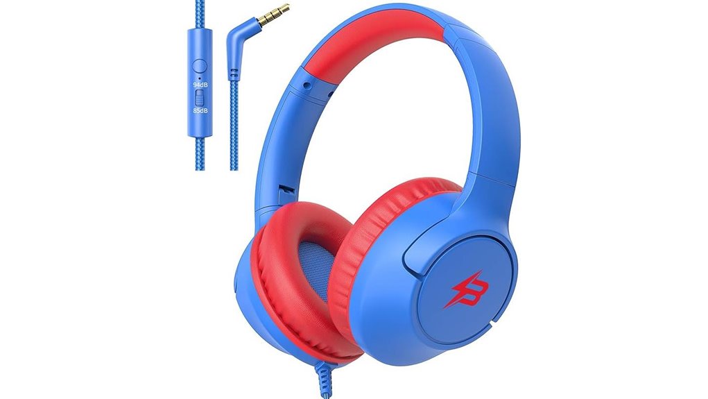 Best Kids' Travel Headphones (Volume Limited) Parents Recommend 3 kids blue volume limited headphones