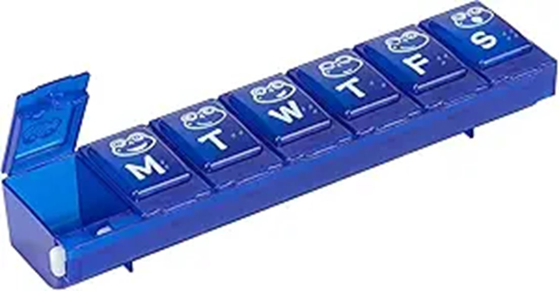 Best Travel Pill Cases With Child-Resistant Latches (Safe Lids) 1 kids locking pill organizer