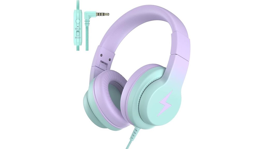 Best Toddler Headphones for Flights—Keep Tiny Ears Safe with Volume Limits 7 kids over ear wired mic limiter