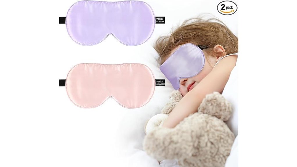 Soft, Adjustable Kids Sleep Masks for Flights Parents Need 11 kids silk mask pack