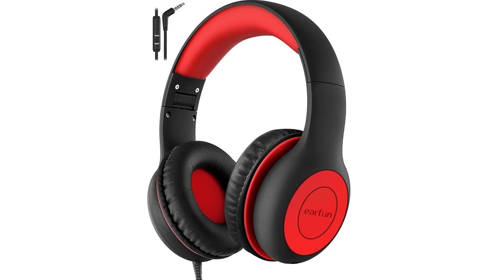 kids volume limited wired headphones