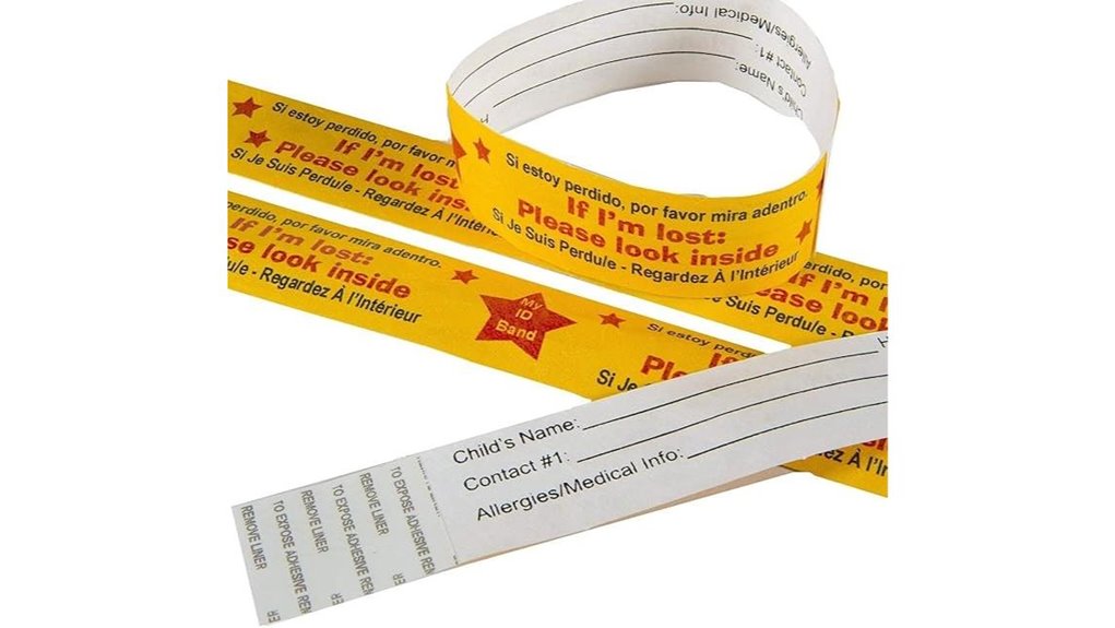 Best Child Identification Bracelets for Crowd Safety 5 kids waterproof id wristband