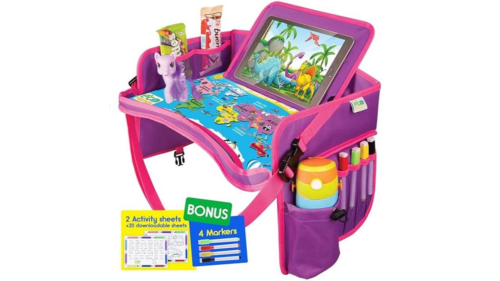 Top Kids’ Travel Activity Trays (Car/Plane) for Endless Fun 12 kids waterproof tablet table