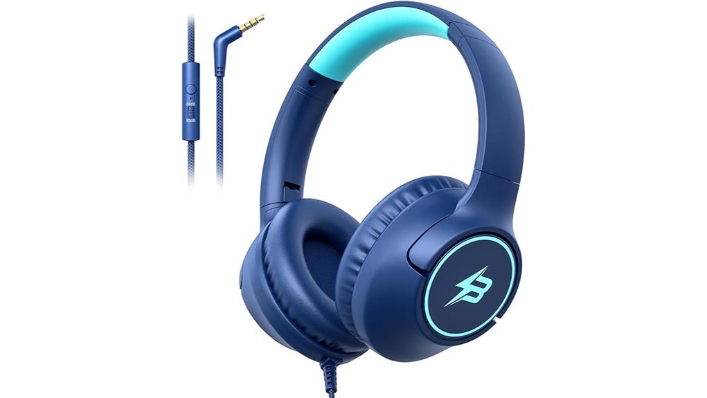 Best Kids' Travel Headphones (Volume Limited) Parents Recommend 7 kids wired over ear mic