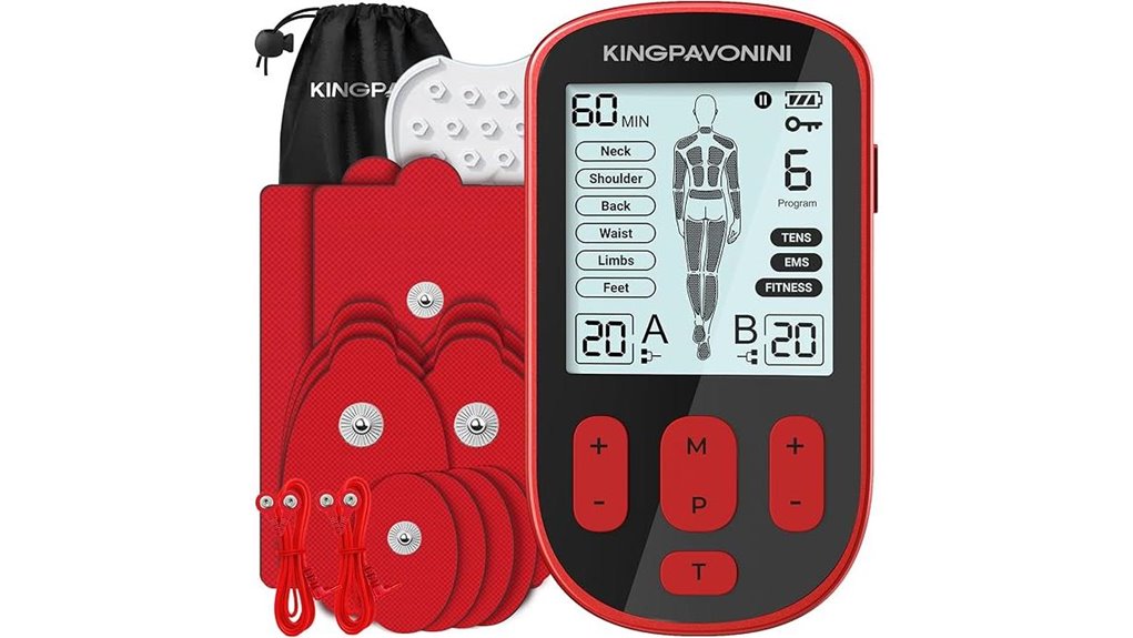 kingpavonini tens ems stimulator