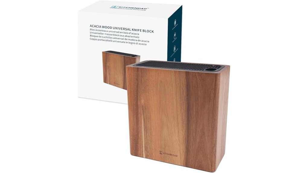 kitchendao acacia knife block