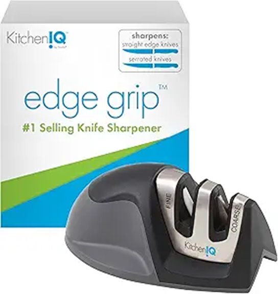 The Manual Knife Sharpeners Every Chef Deserves 5 kitcheniq edgegrip 2 stage sharpener