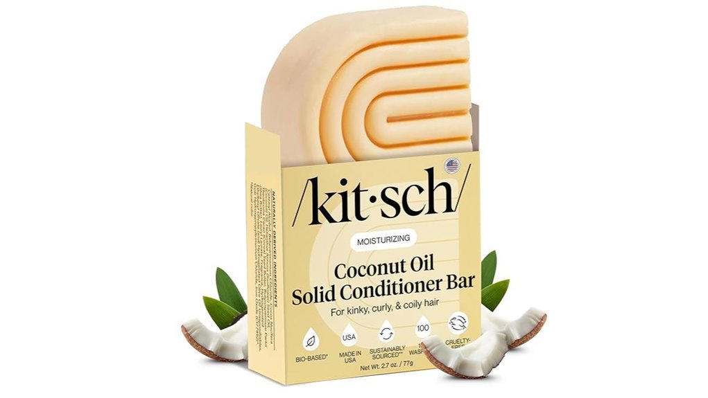 Top Travel-Friendly Solid Conditioner Bars Detangle Smoothly 6 kitsch coconut oil conditioner