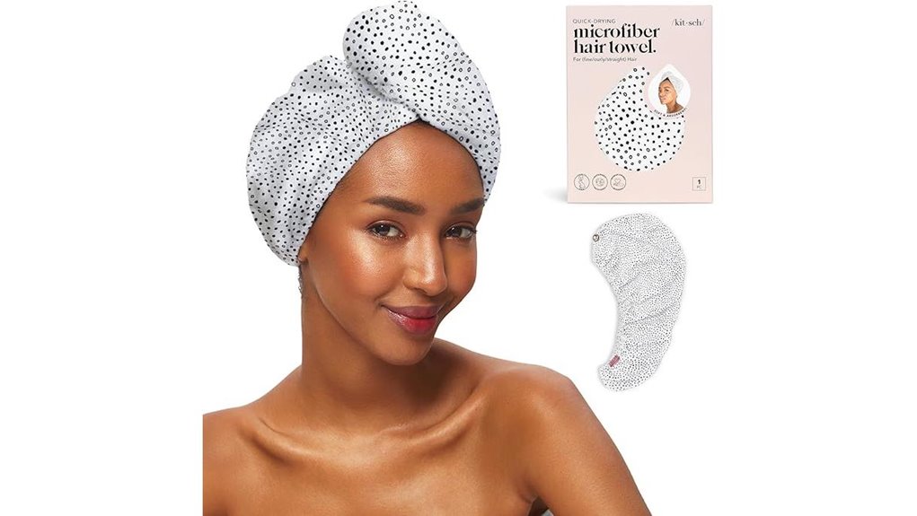 Microfiber Hair Towels (Quick Dry Turbans) That Save Hours 2 kitsch microfiber hair wrap