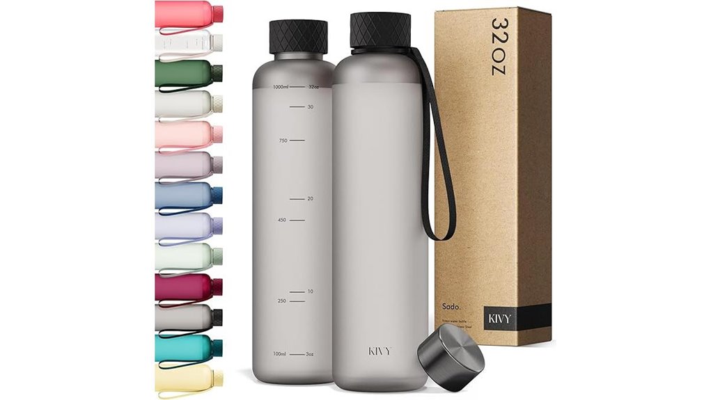 kivy 32oz black bottle