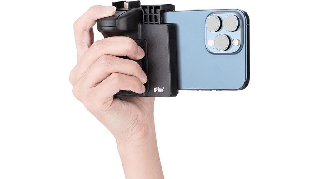Phone Grips for Travel Photography—Secure One‑Hand Hold 6 kiwifotos phone tripod remote