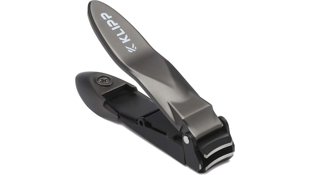 Best Travel Nail Clippers with Catcher Trays – No Clippings Ever 1 klipp heavy duty nail catcher