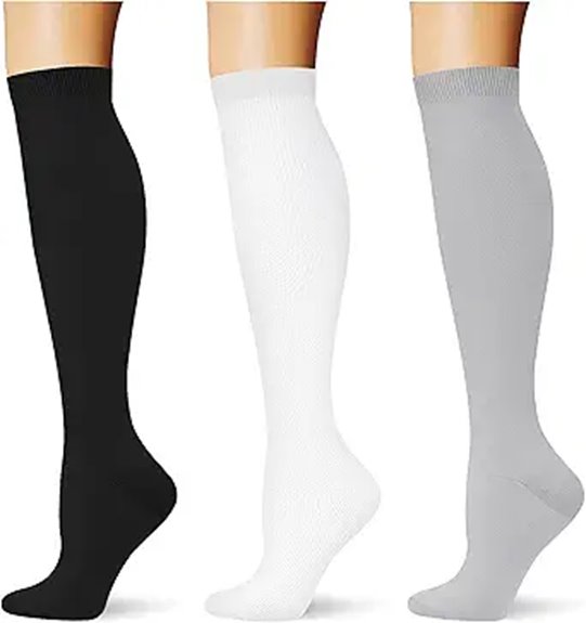 Best Compression Socks for Long Bus Rides (Graduated Fit) 15 knee high 20 30 mmhg compression