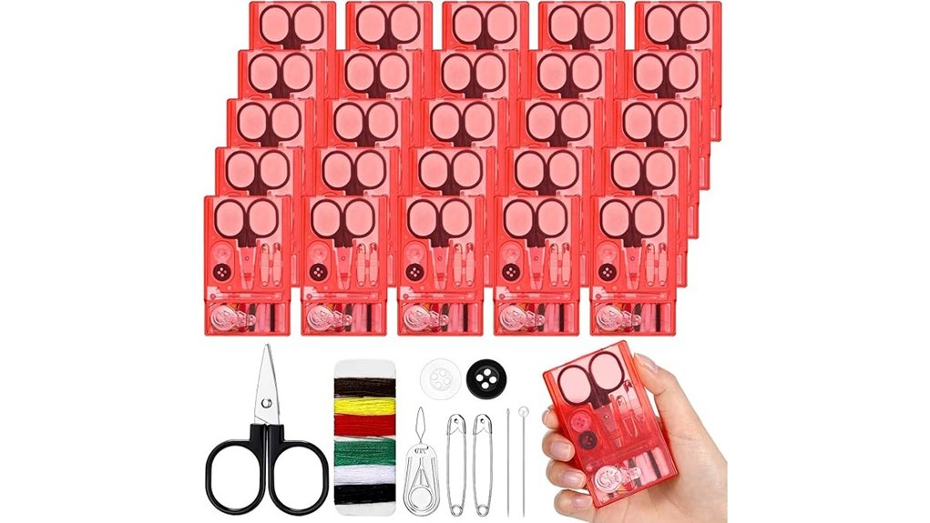 Travel Button Repair Kits (Quick Fix Packs) That Save The Day 5 knitgrip red travel kit