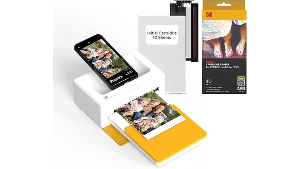 Portable Photo Printers With Bluetooth Worth Bringing Home 1 kodak dock plus 4pass