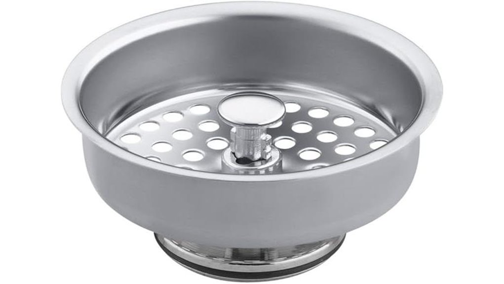 Best Sink Strainer Baskets That Clean Without the Fuss 11 kohler sink strainer k8803 cp