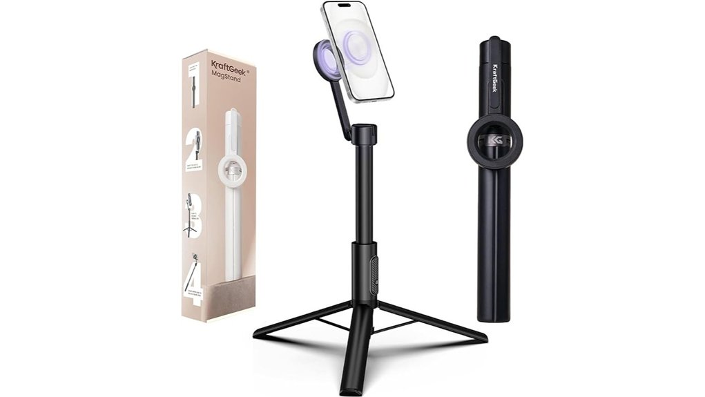 Quick-Setup Portable Phone Tripods with MagSafe Mounts 6 kraftgeek iphone magsafe tripod
