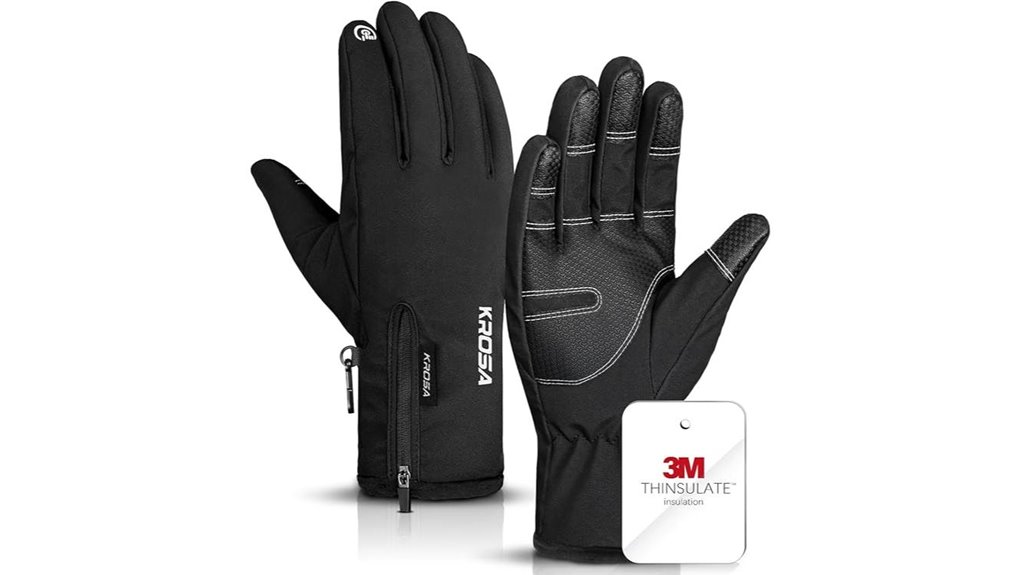 krosa waterproof touch gloves