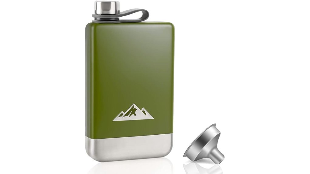 Top Travel Flasks (Hip Flasks for Spirits) That Keep Vodka Cool 7 kwanithink 8oz stainless flask