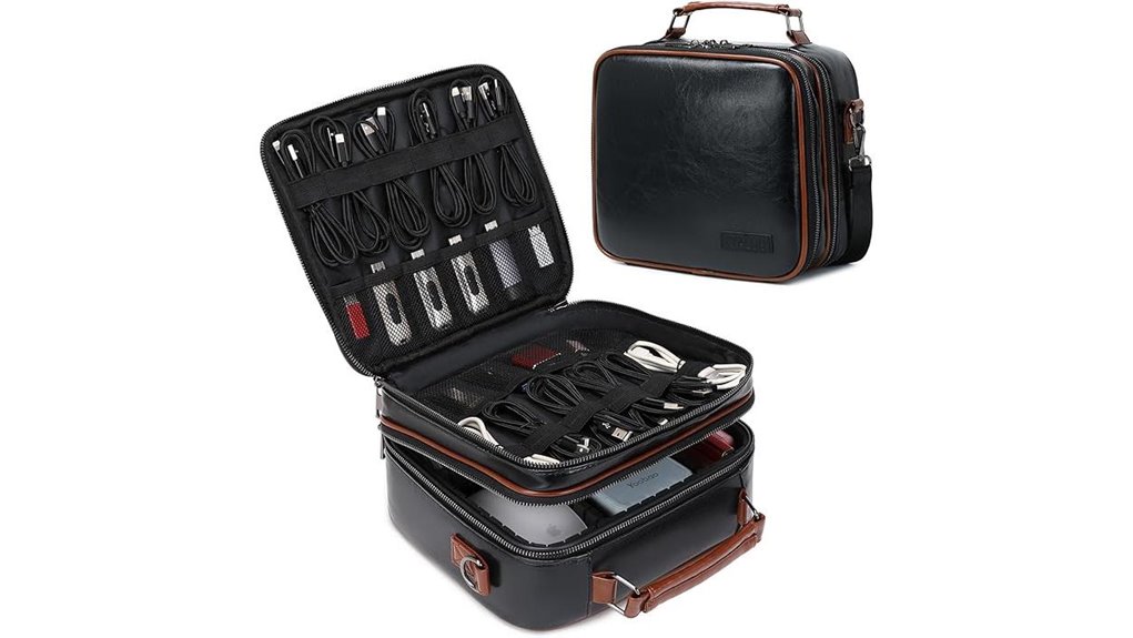 Top Cable Organizer With Integrated Power Bank Slot Saves Space 4 kyalou waterproof travel organizer