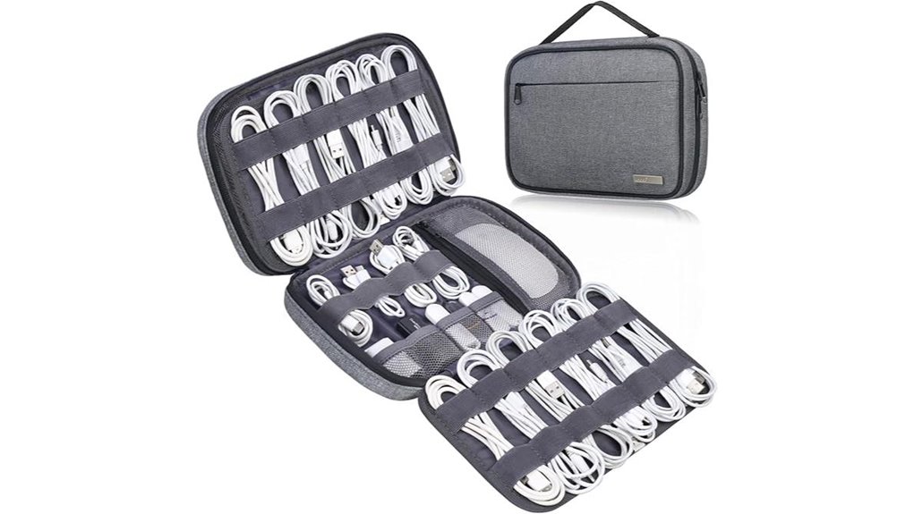 Top Cable Organizers for Travel: Elastic vs Zip Cases 8 lacdo 6 layer cord organizer