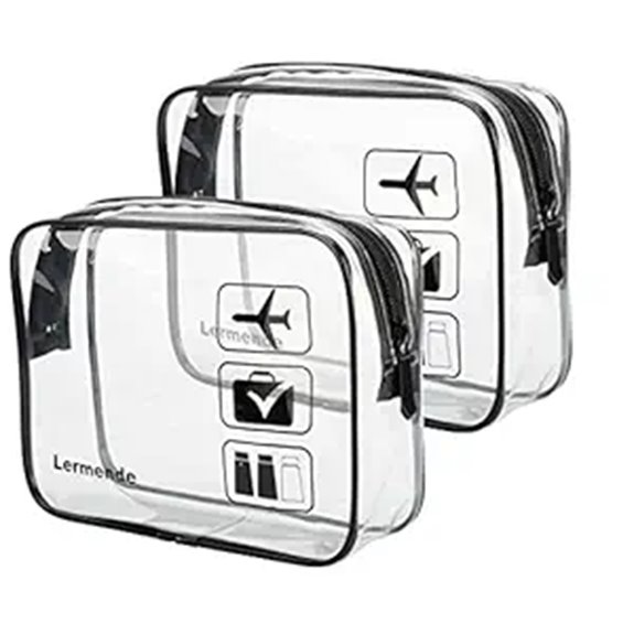 Best Clear Toiletry Bags for TSA‑Friendly Airport Security 7 lamented clear tsa two pack
