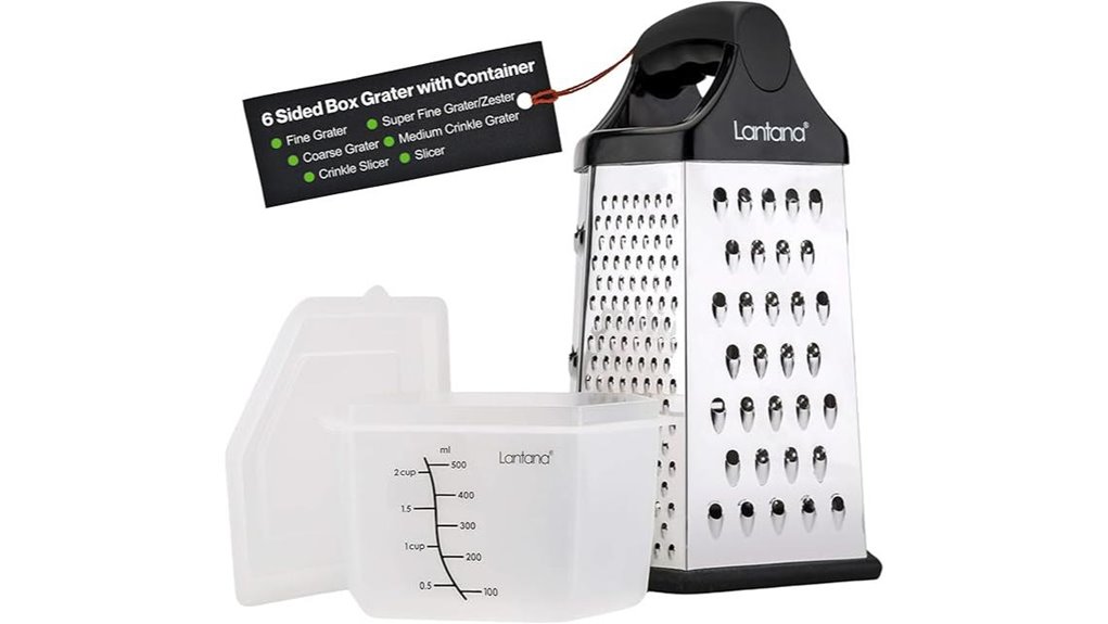 Box Grater With Container: Must-Have Tools for Every Kitchen 8 lantana cheese grater container