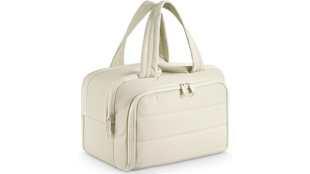 Toiletry Bags with Easy-Clean Lining for Spill-Proof Travel 15 large 4 compartment toiletry bag