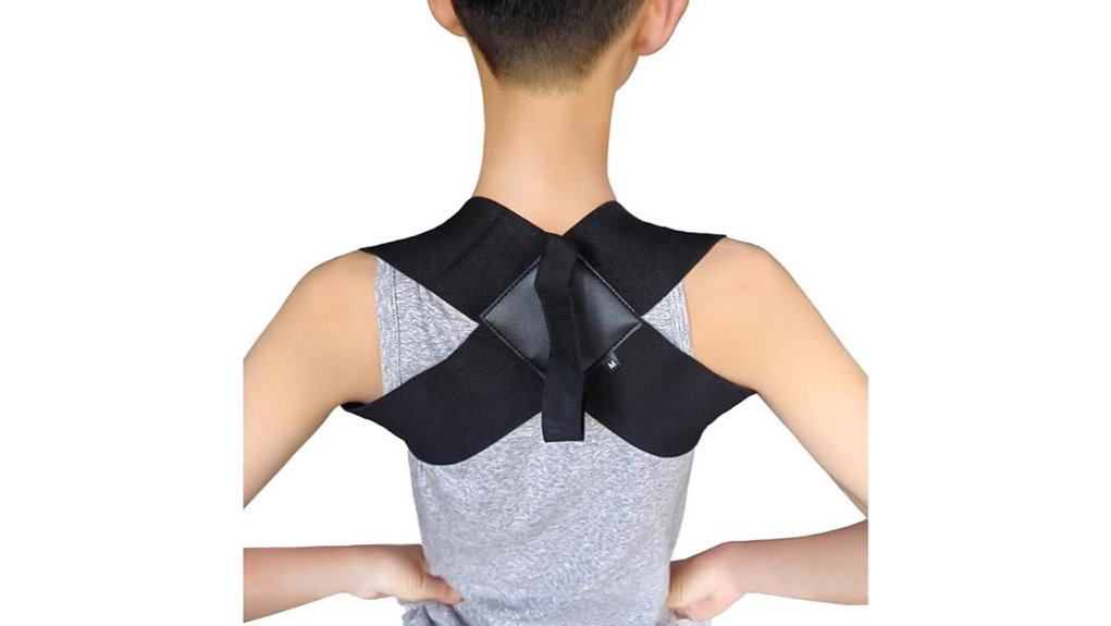 Light‑Weight Posture Straps for Traveling Laptop Work 2 large black compact corrector