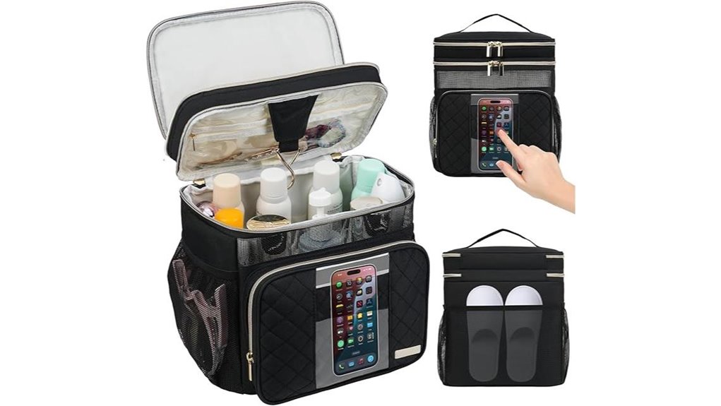 Top Toiletry Bags with Removable Sink Caddies Shared Bathrooms 8 large dual layer toiletry caddy
