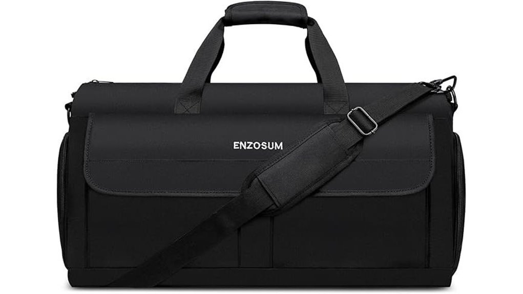 Carry‑On Suitcases with Removable Garment Sleeves for Jetsetters 8 large dual use travel duffle