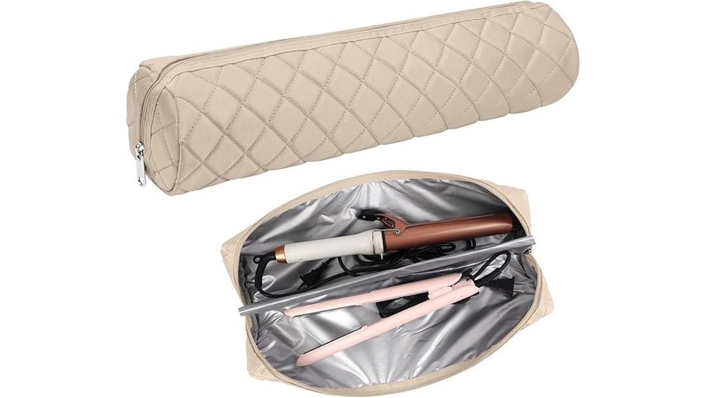 Best Heat-Resistant Pouches for Packing Hot Hair Tools 8 large heat resistant hair organizer