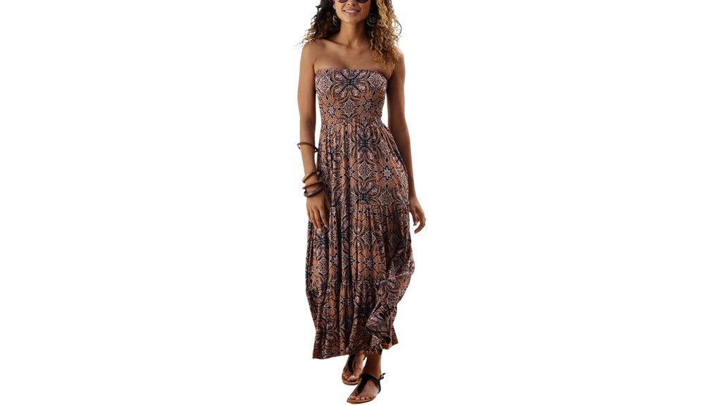 lascana smocked convertible maxi