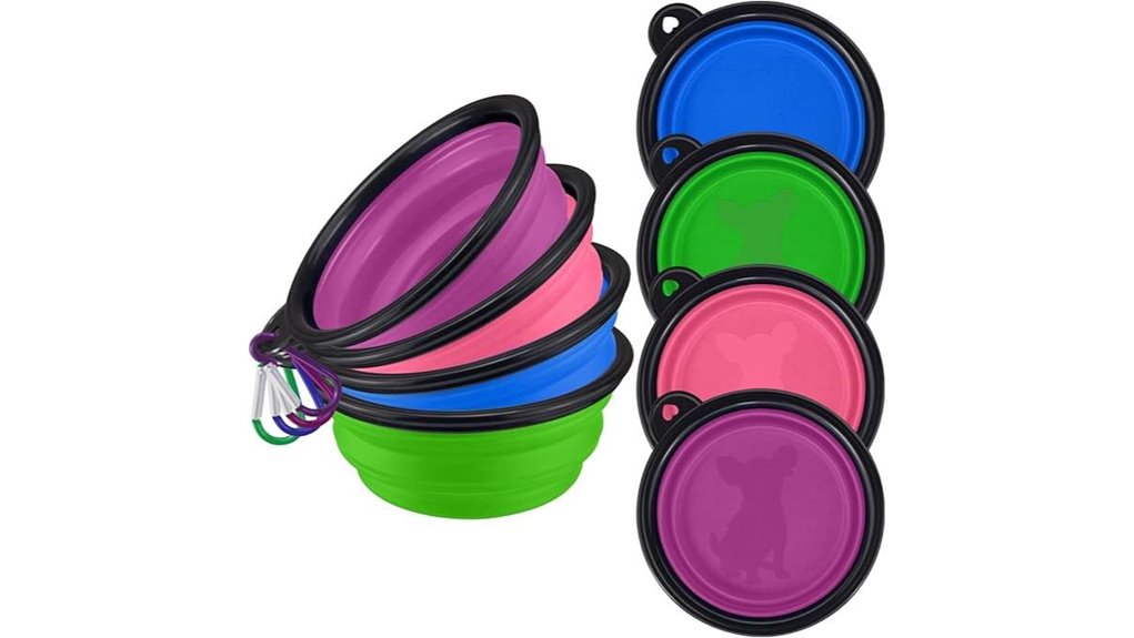 Top Collapsible Pet Bowls for Travel – Leakproof Fold‑ins 9 lavaed collapsible 4 pack bowls