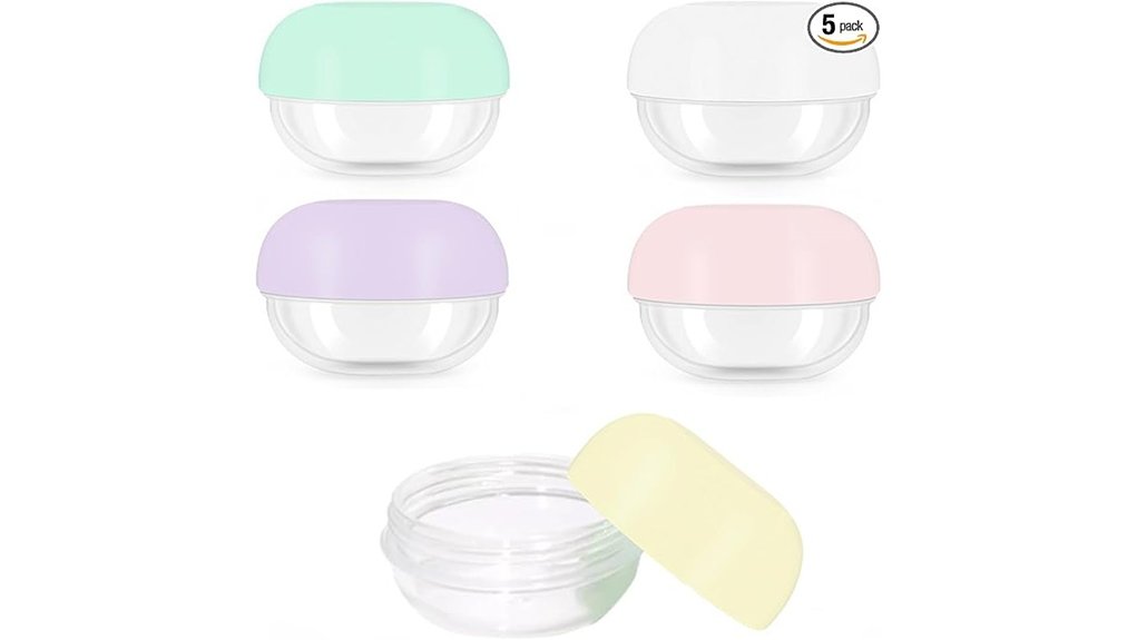 Travel Jars for Creams: Wide Mouth, Tight Seal Essentials 11 leak proof 10ml travel jars