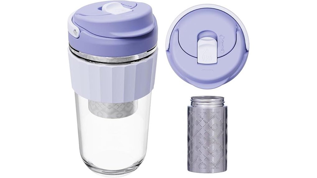Top‑Rated Reusable Tea Infusers for Travel Mugs (Easy Clean) 13 leak proof 17oz glass mug