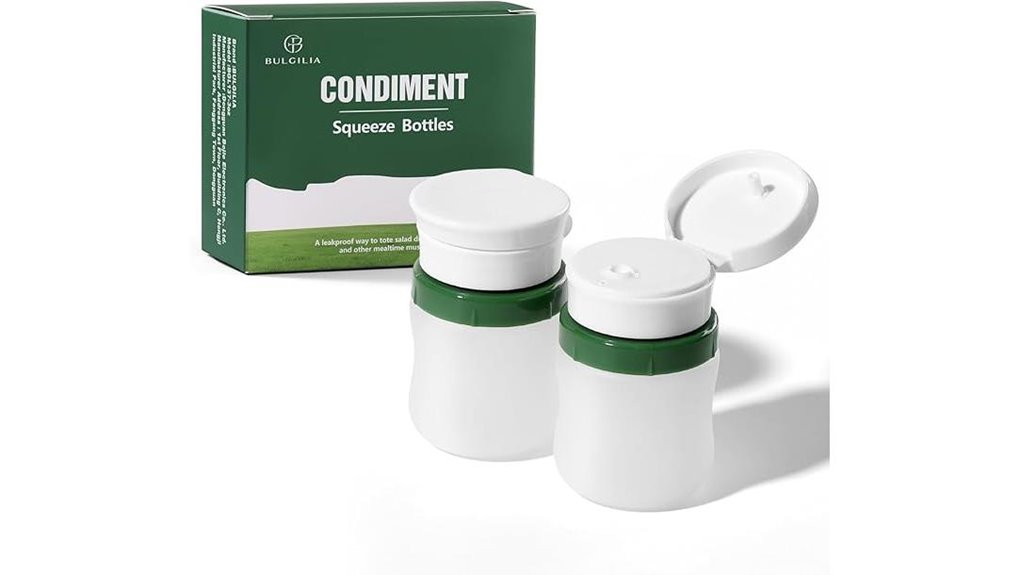 Leakproof Condiment Containers: Top Defense for Travel Lunch 8 leak proof 1 3oz bpa free condiments