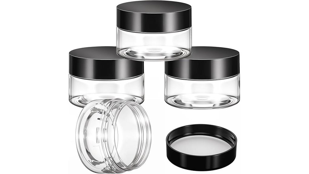 leak proof 1oz travel jars