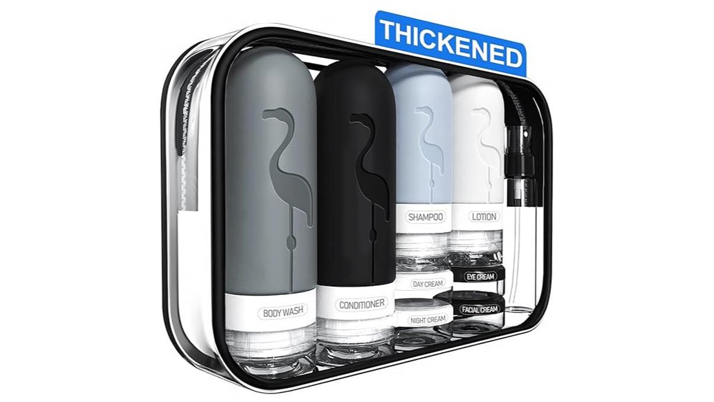 leak proof 3oz silicone tsa