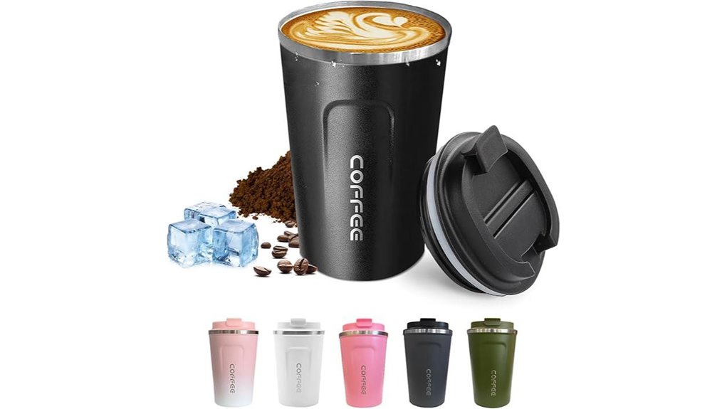 Best Travel Coffee Mugs That Don’t Leak (Lid mechanisms) 14 leak proof stainless steel 12oz