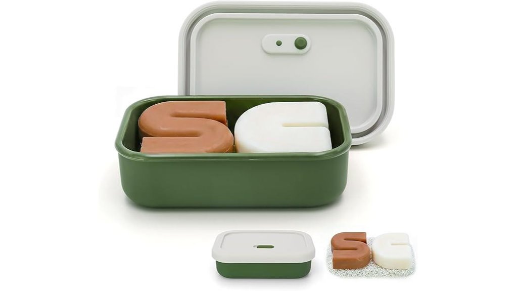 Best Solid Toiletry Cases With Drainage Design for Shampoo Bars 11 leak proof travel soap box