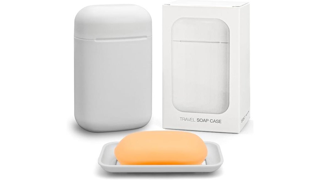 Travel Soap Containers With Removable Drip Trays Keep Clean 1 leak proof travel soap case