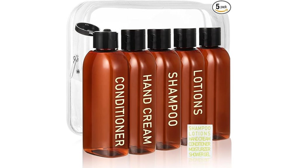 leak proof tsa approved travel bottles