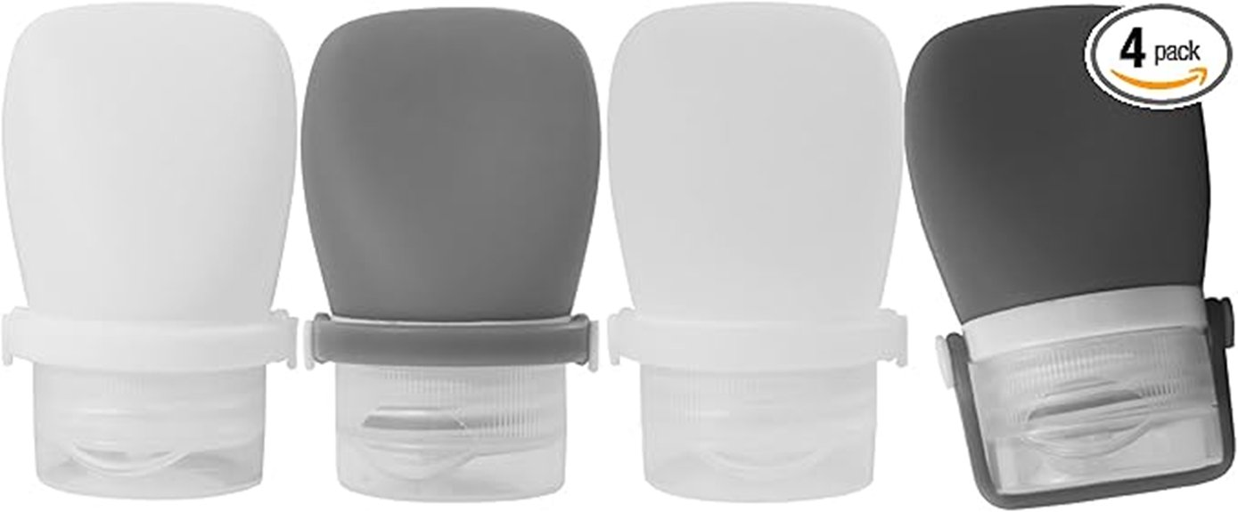 Leak-Proof Refillable Travel Bottles: Cap Design Don’t Leak 12 leak proof tsa travel bottles