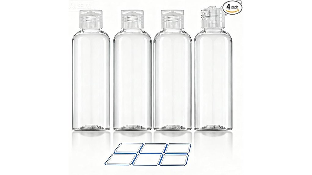 Leak-Proof Refillable Travel Bottles: Cap Design Don’t Leak 8 leak proof tsa travel bottles